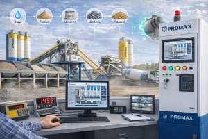 Производство высококачественного бетона: точные пропорции, оборудование и роль бетонных заводов ПРОМАКС
