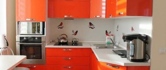 (70 photos) Orange kitchen in the interior photo