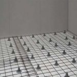 Reinforcement of floor screed with mesh