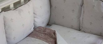 Бортики-подушки в детскую кроватку Лилии от брэнда ByTwinz