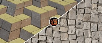 paving stones or paving slabs