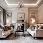 living room design in classic style photo