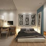 bedroom design with office