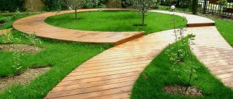 Wooden paths at the dacha: how to make it yourself