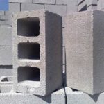 Photo of cinder concrete blocks