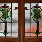 The use of stained glass in a modern interior