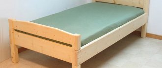 How to make a single bed with your own hands