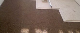 expanded clay as a base for floor screed