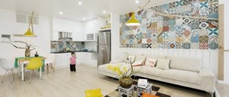 kitchen in patchwork style