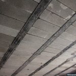 Interfloor ceiling made of expanded clay concrete