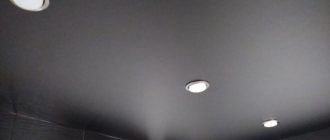 Gray stretch ceilings: in the bathroom, kitchen, living room