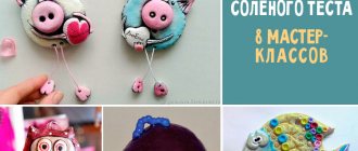 Original ideas for crafts and figurines made from salt dough with photos