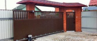 DIY sliding gates with a wicket