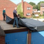 Preparing the roof for repair: laying waterproofing