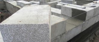 Construction of a house made of polystyrene concrete