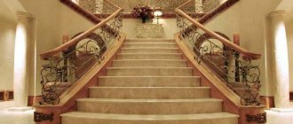 Stair treads of granite