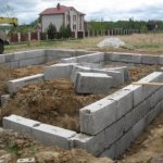 pile strip foundation for aerated concrete house