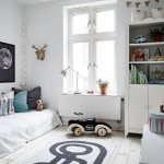 Cozy children&#39;s room in Scandi style