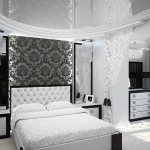 option for an unusual bedroom style in white